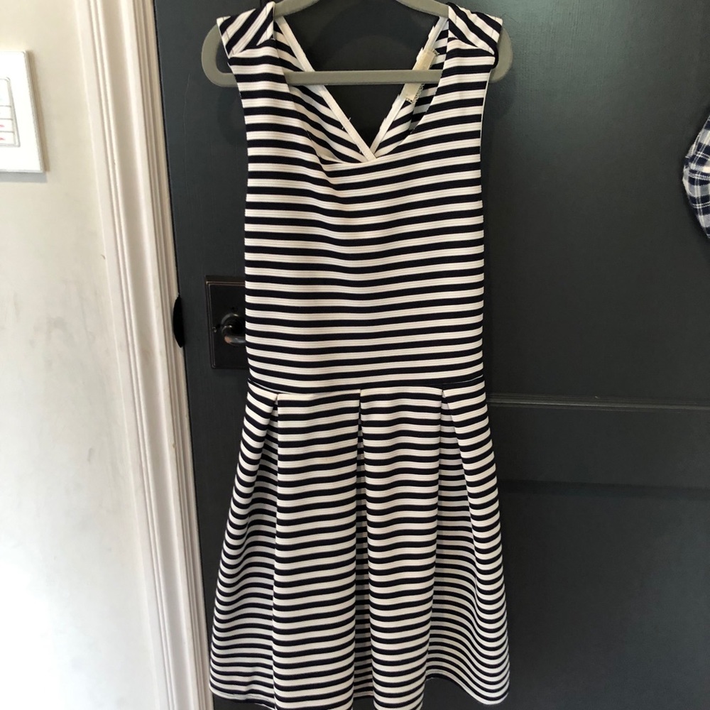 dark navy and white girls dress